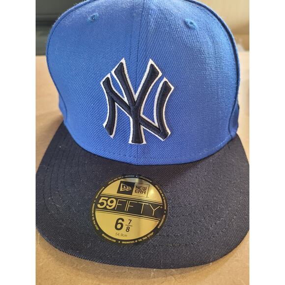 New York Other - NY Mens Blue/Blk Baseball cap NWT